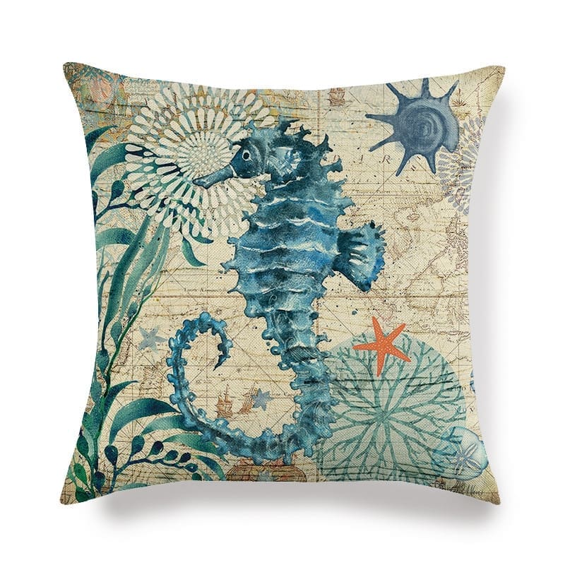 Seahorse Cushion Cover - BOXA Lifestyle