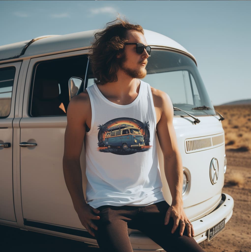 VW Sunset Van Life Tank Top